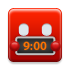 alarm clock, morning, Clock, Alarm, digital, history, time, Digitalclock Red icon