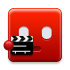 video, film, movie Red icon