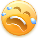 smiley, Face, Emoticon, Cry, Emotion Khaki icon