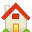house, Home, Building, homepage Red icon