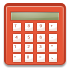 calculator, caculater, Calc, calculation OrangeRed icon