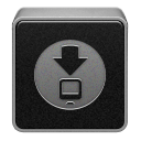 Downloads Black icon