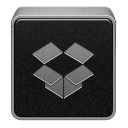 dropbox Black icon