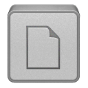 document, File, paper Silver icon