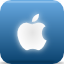 Apple, Logo SteelBlue icon
