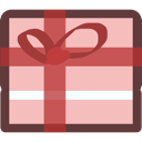 christmas, present, gift LightPink icon