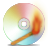 Disk, Burning, spectrum, save, Cd, disc Goldenrod icon