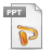 powerpoint, ppt, File, paper, document WhiteSmoke icon