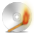 disc, Burning, Cd, save, Disk Goldenrod icon