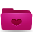 pink, Folder, Heart, love, Favorite, valentine MediumVioletRed icon