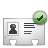 profile, business card, Check, Vcard WhiteSmoke icon