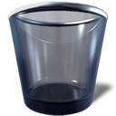Empty, trash can, Blank DarkSlateGray icon