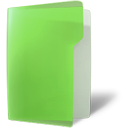 Folder, open, green YellowGreen icon