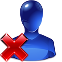 people, user, remove, Account, profile, Del, delete, Human MidnightBlue icon