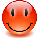 funny, Emotion, Fun, presence, happy, smile, Emoticon, offline, red, smiley, Face OrangeRed icon