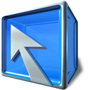 Box, Arrow, compiz DodgerBlue icon