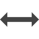 Multimedia Option, Enlarge, Direction, Arrows, Orientation Black icon