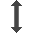 height, Adjustment, Arrows, Multimedia Option, Resize Black icon