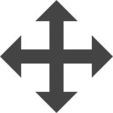Multimedia Option, Arrows, cross, navigation DarkSlateGray icon