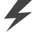electricity, shapes, Electric, lightning DarkSlateGray icon