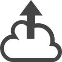 up arrow, Cloud computing, Arrows, Cloud storage DarkSlateGray icon