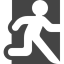 stick man, sport, Running, runner, people DarkSlateGray icon