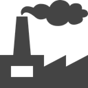 buildings, Industrial, pollution, Chimney, Contamination, industry DarkSlateGray icon