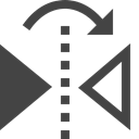Arrow, Multimedia Option, turn, triangle, Arrows DarkSlateGray icon