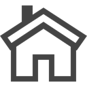 real estate, buildings, Chimney, house, website, roof DarkSlateGray icon