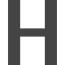 Text Format, Text file, shapes, typography, Letter H DarkSlateGray icon