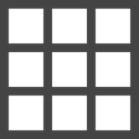 table, square, geometry, shapes DarkSlateGray icon