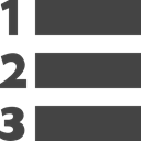 Bars, listing, number, interface, menu DarkSlateGray icon