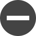 Subtraction, symbol, Circular, forbidden, shapes, prohibition DarkSlateGray icon