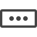 interface, Passkey, dots, Access, slot Black icon