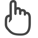 Hand, Finger, Gesture, clicker, Gestures Black icon