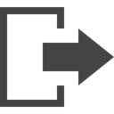 Exit, Multimedia Option, Rectangle, Direction, Arrows, right arrow DarkSlateGray icon