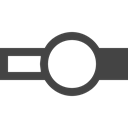 interface, Rectangle, Circle, Multimedia Option Black icon