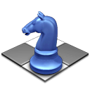 Gnome, horse, springer, chess Black icon