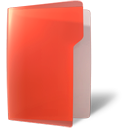 open, red, Folder Icon