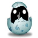 Songbird, egg, Animal Black icon