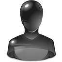 Human, user, metacontact, Black, offline, Account, profile, people DarkSlateGray icon