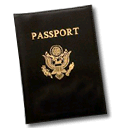 password, passport Black icon