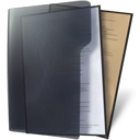 Black, document, File, paper, Folder DarkSlateGray icon