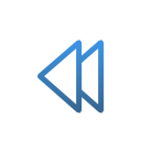 left arrow SteelBlue icon