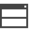 horizontal, division, computing, interface, Rectangular DarkSlateGray icon