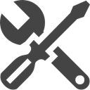 tool, setup, settings, repair, Screwdriver, Wrench DarkSlateGray icon