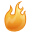 Burn, Flame, fire Goldenrod icon