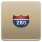 Map, com, highway, Apple, sign Icon