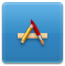 Application, App store, Apple, com SteelBlue icon