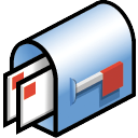 mail box Black icon